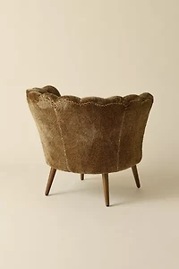 Stella Leopard Channel Velvet Chair