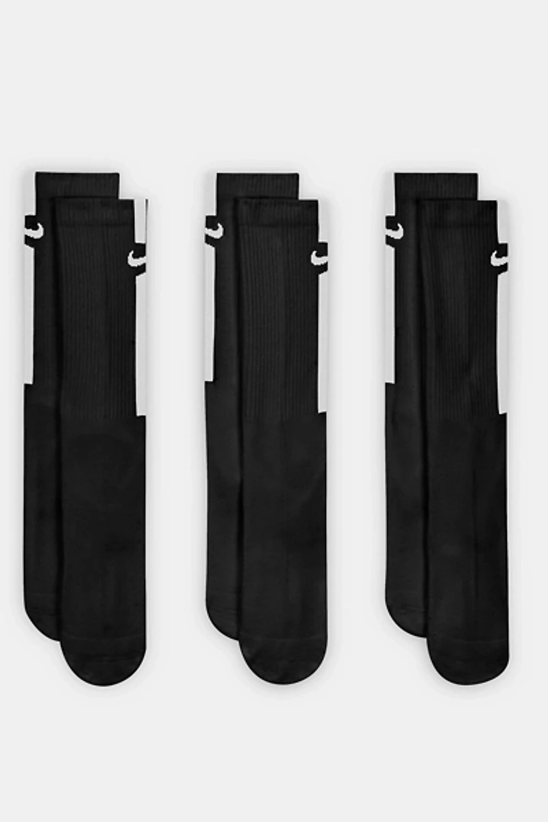 Nike Men's Elevated Stripe Crew Socks 3-Pack