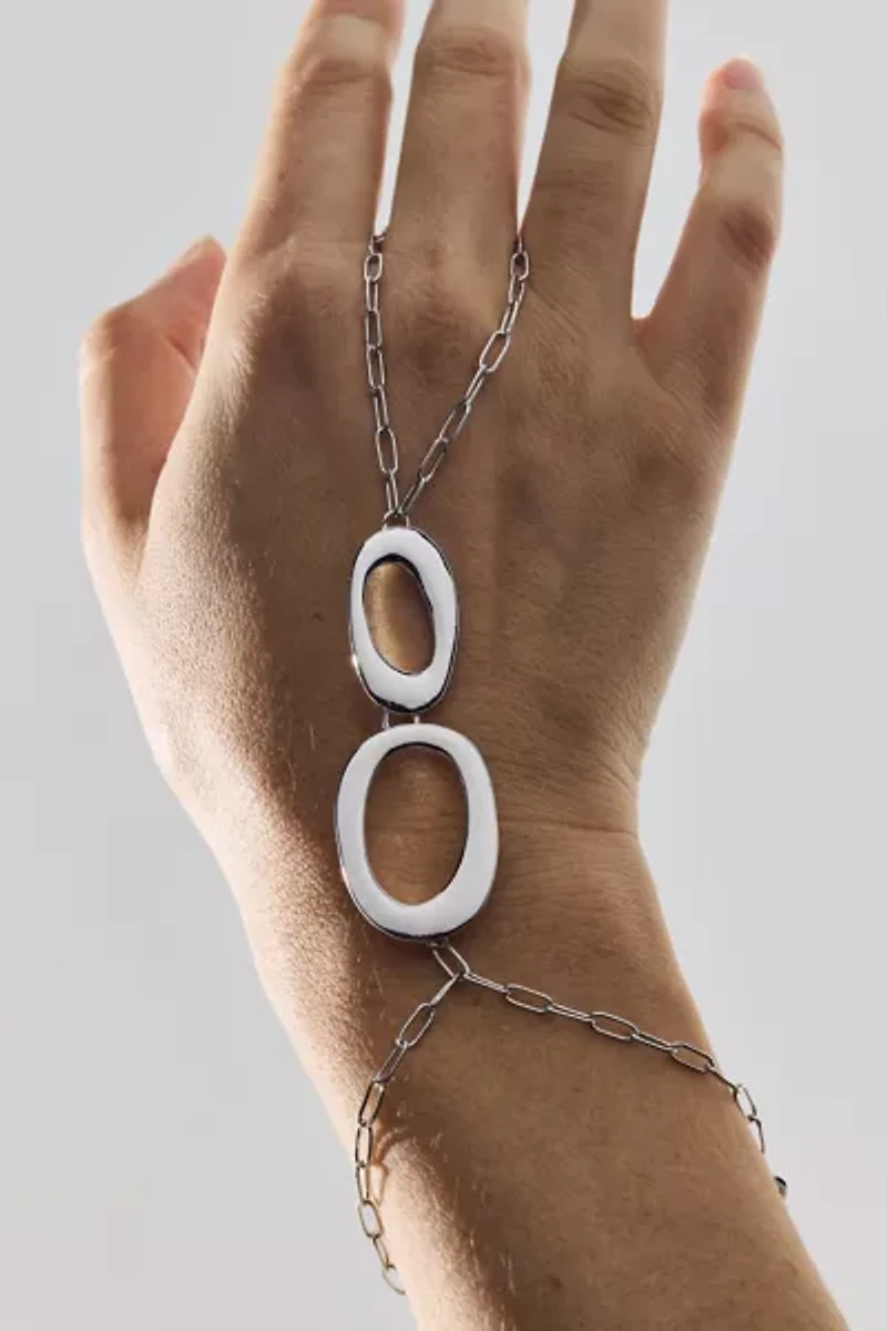 Geo Oval Hand Chain