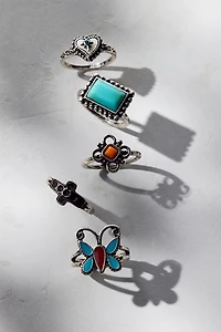 The Desert Boho Turquoise Ring Set