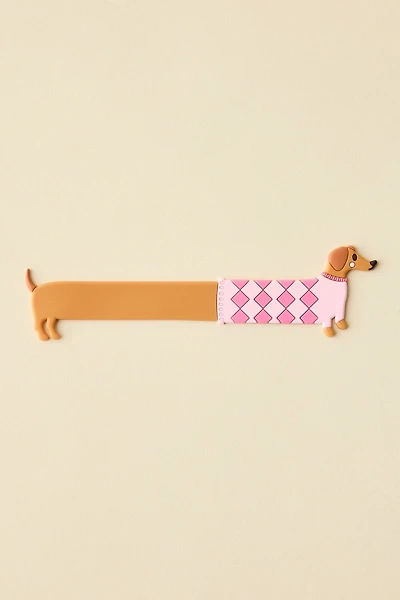 Wiener Dog Shaped Silicone Bookmark
