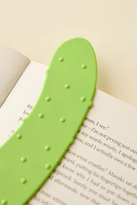 Pickle Shaped Silicone Bookmark