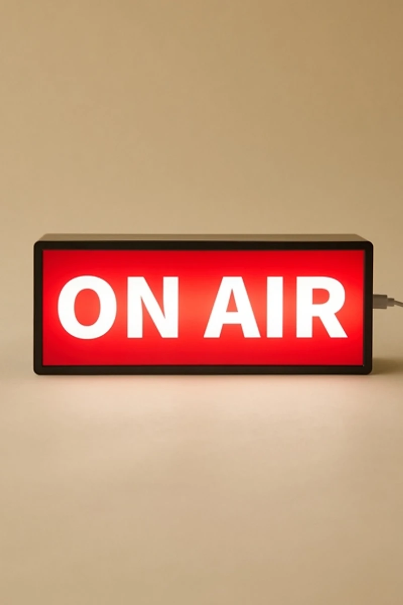 On Air Light Up Desk Sign