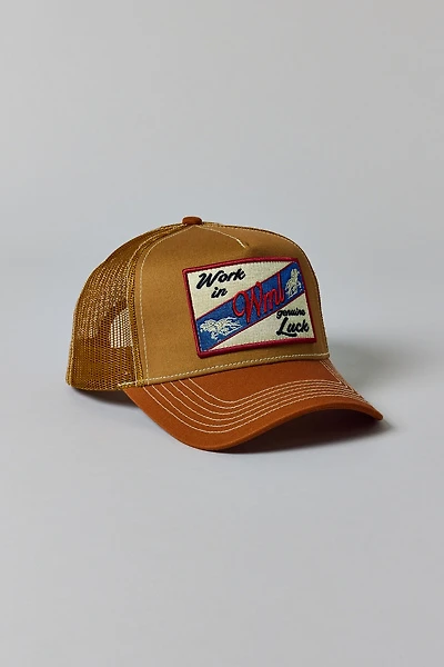 Wish Me Luck Genuine Luck Patch Trucker Hat