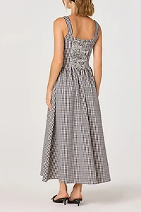 ASTR The Label Temperance Gingham Check Maxi Dress