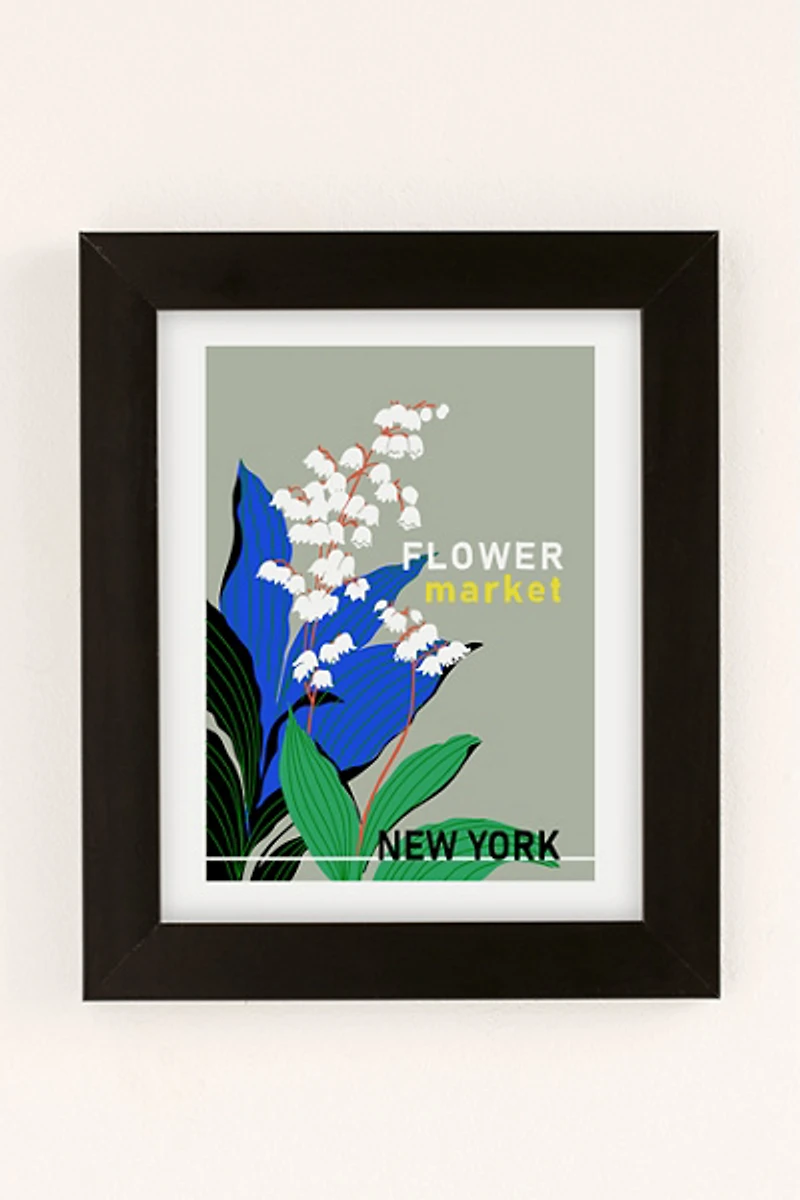 ANNICK Flower Market New York Art Print