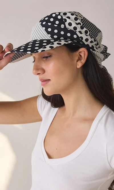 Polka Dot Scarf Baseball Hat