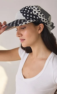 Polka Dot Scarf Baseball Hat