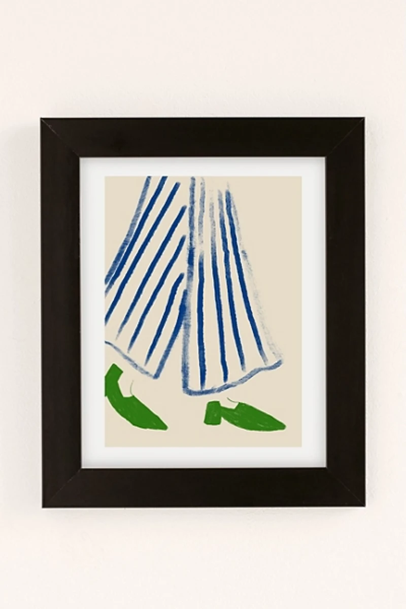 ANIAGRETASTUDIO Green Shoes Art Print