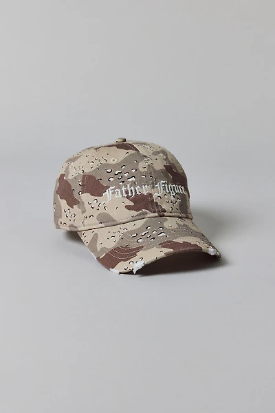 UO Father Figure Embroidered Camo Hat
