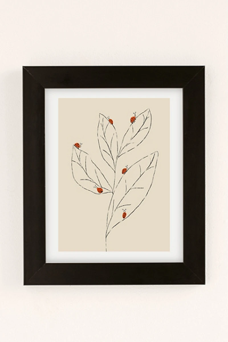 ANIAGRETASTUDIO Ladybug Lane Art Print