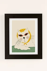 ANIAGRETASTUDIO NMCH Cool Cat Art Print