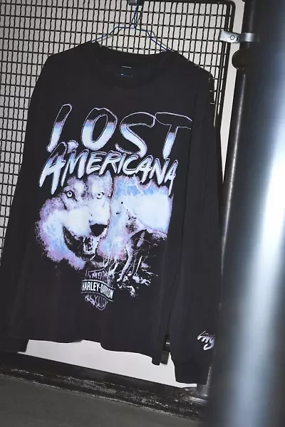 Harley Davidson X mgk lost americana Graphic Long Sleeve Tee