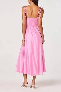 ASTR The Label Halcyon 3D Flower Appliqué Midi Dress