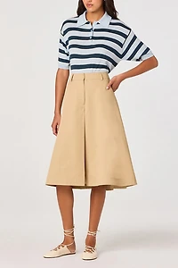 ASTR The Label Scottie Striped Short Sleeve Polo Sweater