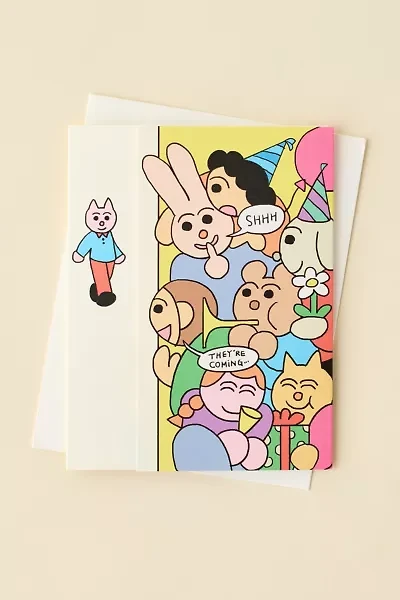 Wrap Shhh Surprise Fold Out Birthday Card