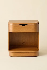 Naia Wood Storage Nightstand