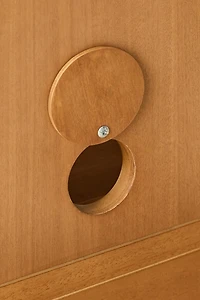 Naia Wood Storage Nightstand