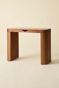 Naia Curved Wood Writing Desk