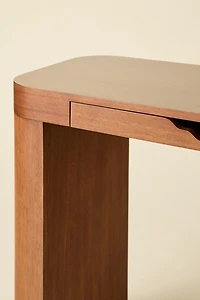 Naia Curved Wood Writing Desk