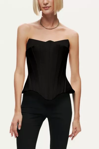 Nocturne Sculpted Satin Corset Top