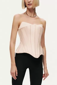 Nocturne Sculpted Satin Corset Top