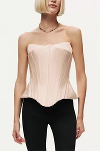 Nocturne Sculpted Satin Corset Top