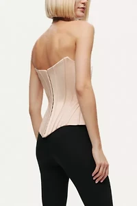 Nocturne Sculpted Satin Corset Top