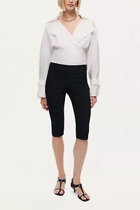 Nocturne Layered Collar Wrap Bodysuit