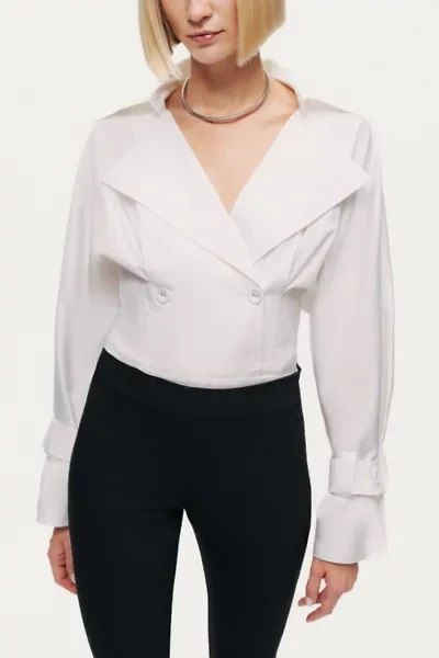 Nocturne Layered Collar Wrap Bodysuit