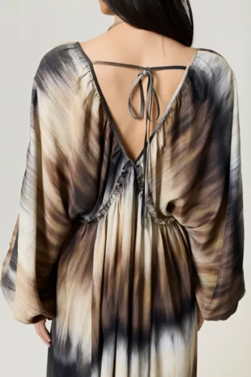 Nocturne Printed Flowy Maxi Dress