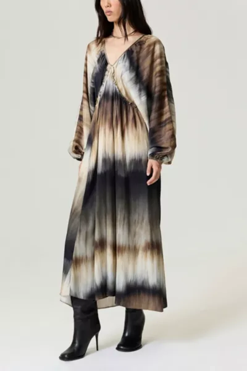 Nocturne Printed Flowy Maxi Dress