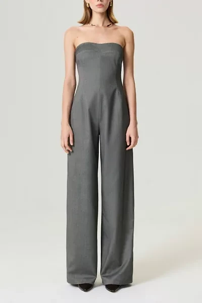 Nocturne Strapless Wide Leg Tailored Jumpsuit