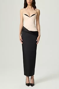 Nocturne Draped Sweetheart Corset Dress