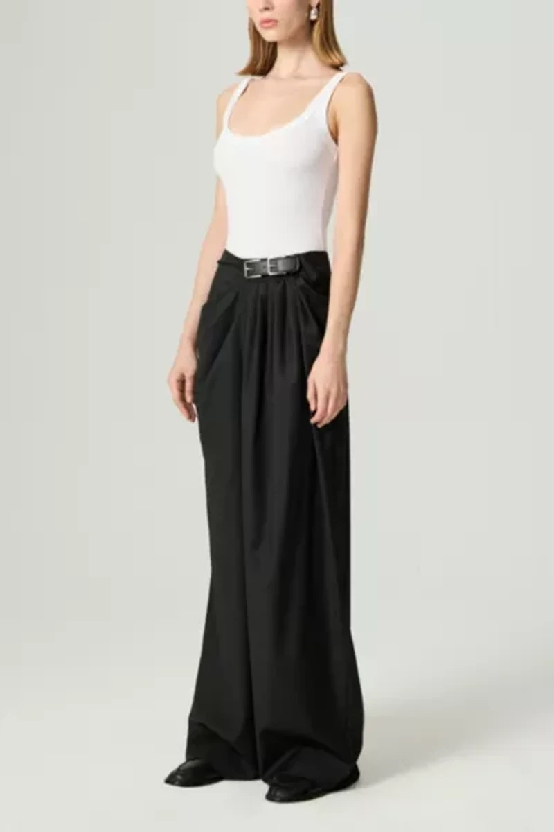 Nocturne Double-Buckle High-Waist Pant