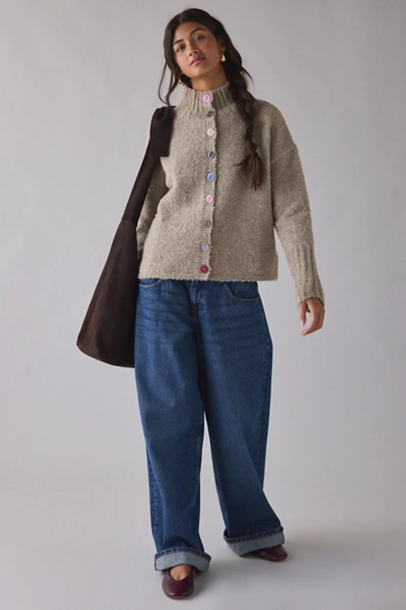 Daisy Street Darla Multi-Color Button Cardigan