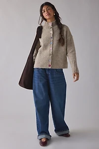 Daisy Street Darla Multi-Color Button Cardigan