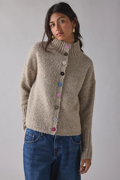 Daisy Street Darla Multi-Color Button Cardigan