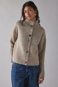 Daisy Street Darla Multi-Color Button Cardigan