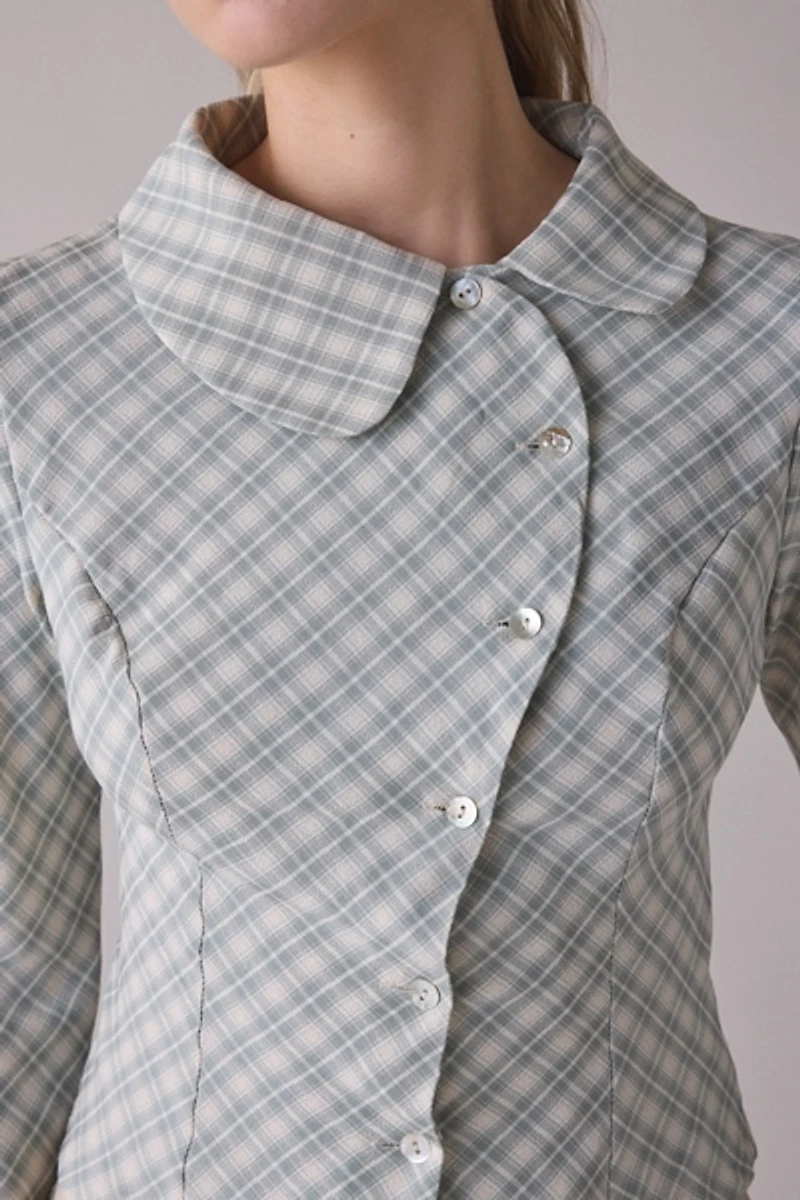 Daisy Street Scoop Asymmetric Button-Down Shirt