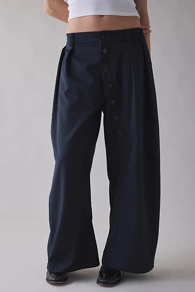 Daisy Street Muse Button-Leg Baggy Trouser
