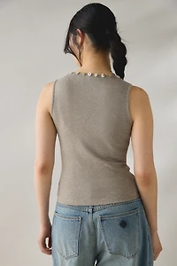 Daisy Street Opal Asymmetric Button Detail Tank Top
