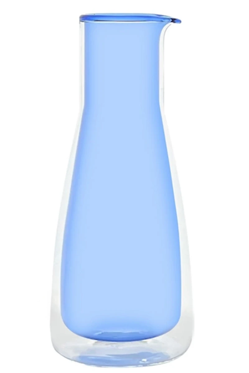 Cloudnola Double-Wall Glass Carafe Pitcher