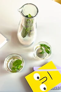 Cloudnola Double-Wall Carafe & Drinking Glass Set