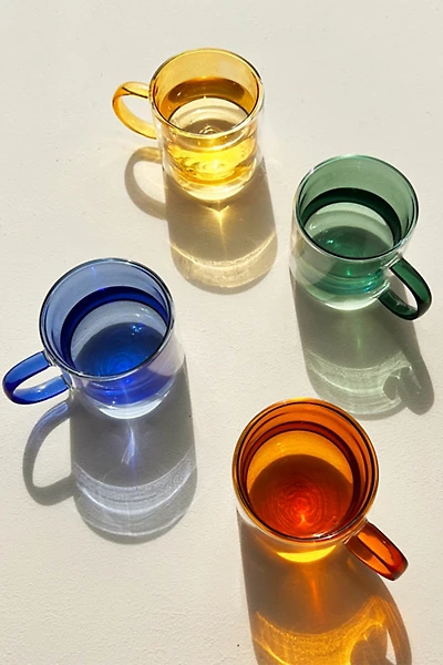 Cloudnola Double-Wall Glass Mug - Set Of 4