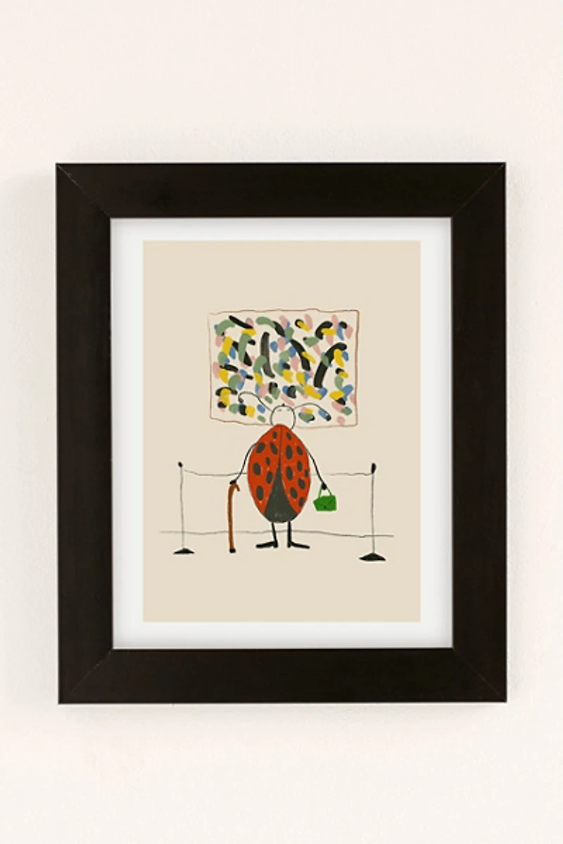 ANIAGRETASTUDIO Ladybug At The Museum Art Print