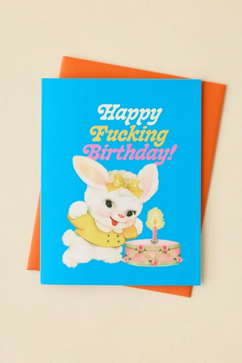 Happy Birthday Bunny Birthday Card