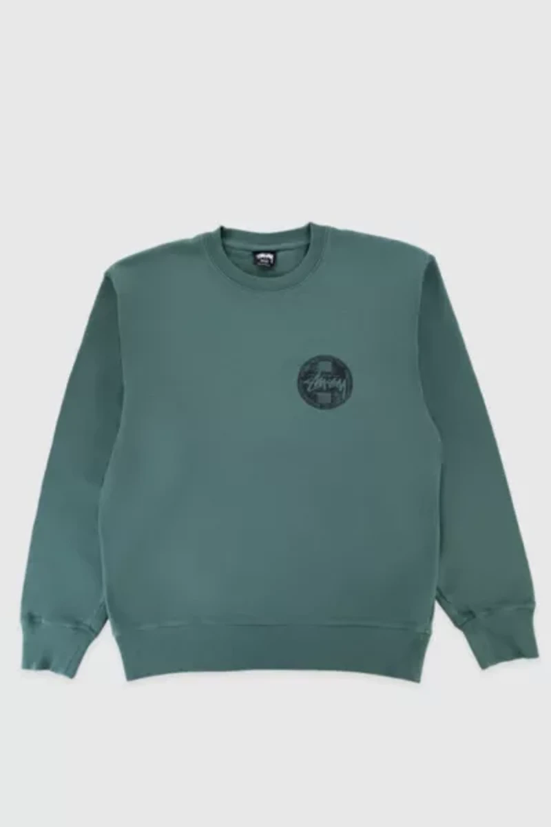 Stussy Dot Stamp Pigment Dyed Crew