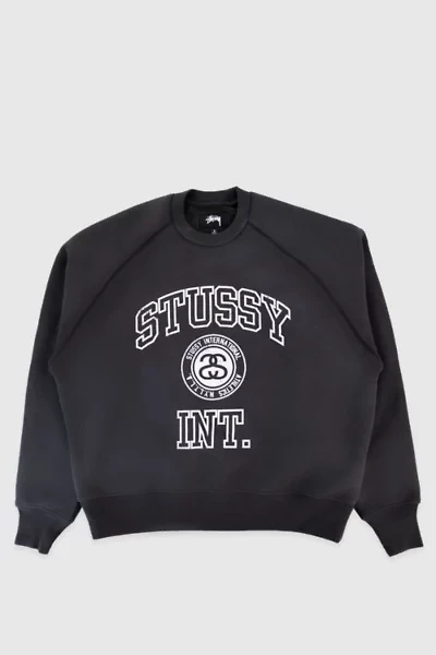 Stussy Overlock Varsity Raglan Crewneck Sweatshirt