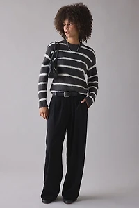 Obey Casey Stripe Crew Neck Sweater